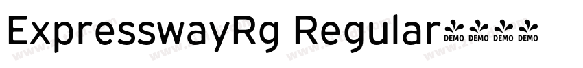 ExpresswayRg Regular字体转换